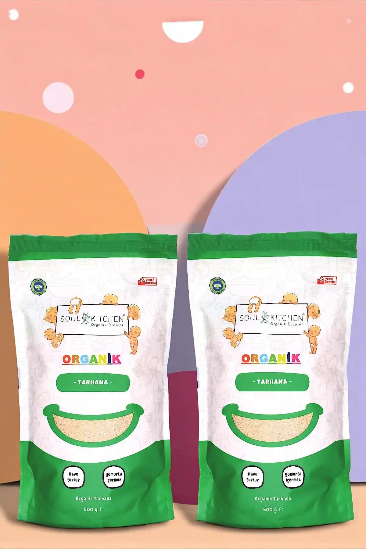 Organik Tarhana Seti 2'li 500g - Sağlıklı ve Doğal Türk Tarhana Ürünü