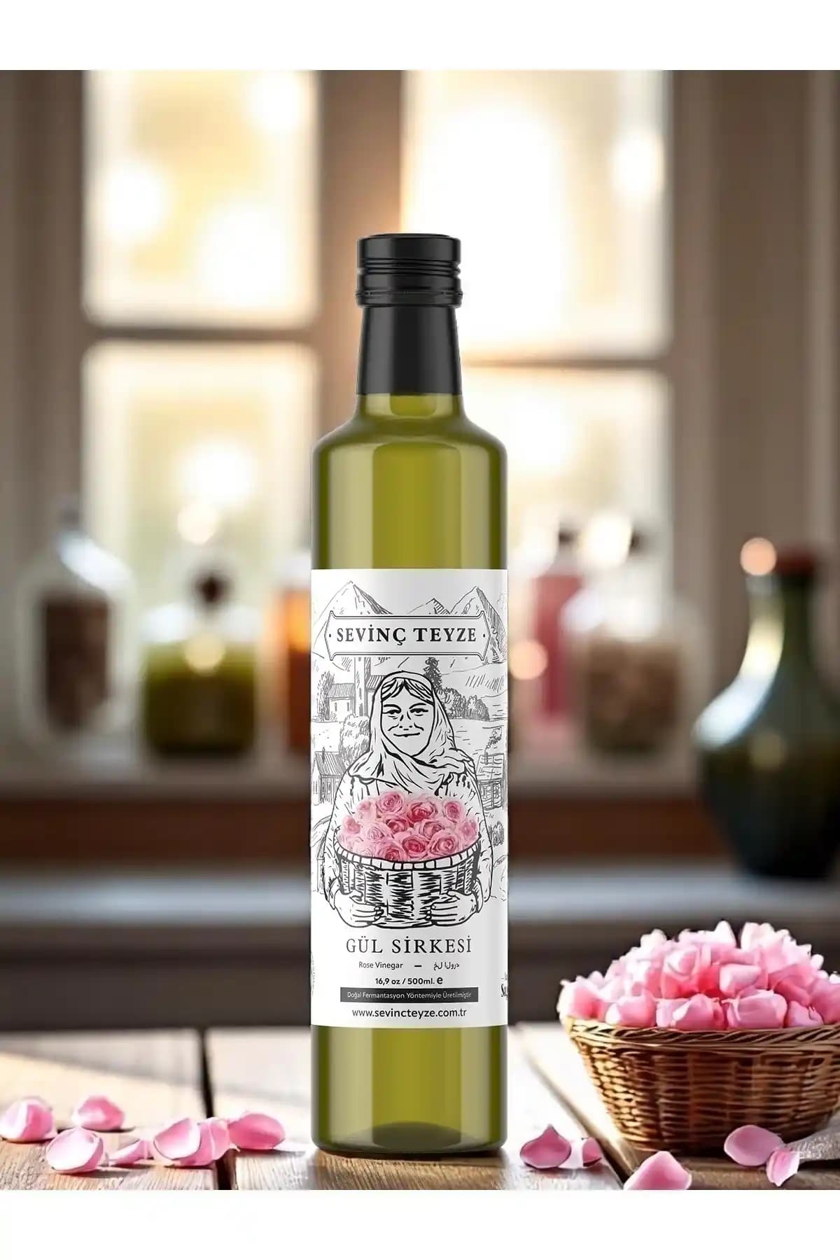 Organik Teyze Sevinç Teyze Doğal Fermantasyon Gül Sirkesi: Sağlık ve Lezzetin Buluşması