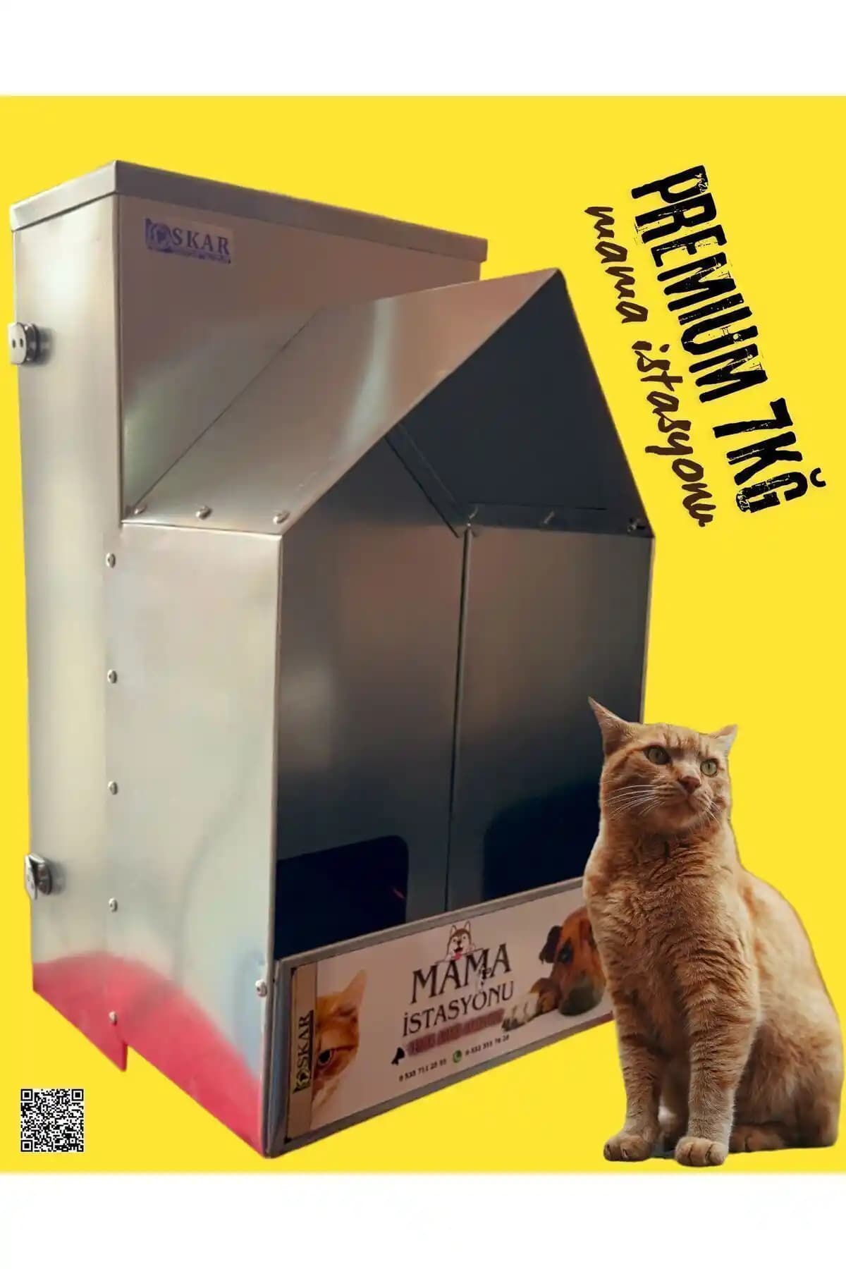 Oskar Kedi Köpek Mama Istasyonu 7kg dayanıklı ve otomatik beslenme çözümü