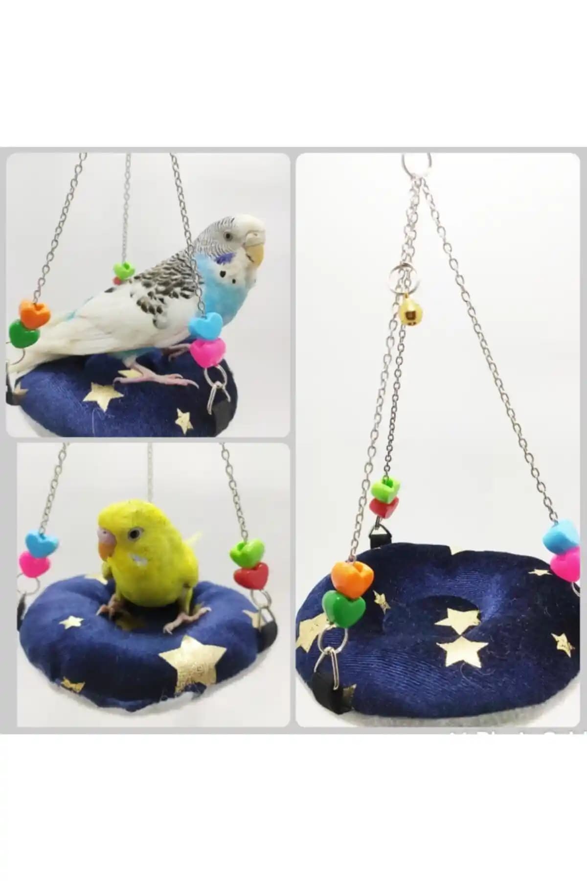 Ozzipetshop Muhabbet Kuşu Salıncağı: Konfor ve Eğlence Sunan Dayanıklı Kafes Aksesuarı