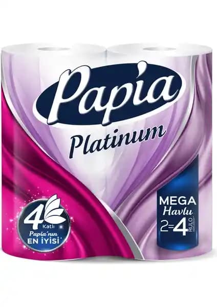 Papia Platinum 2=4 Jumbo Kağıt Havlu: Dayanıklı ve Hijyenik Temizlik Çözümü