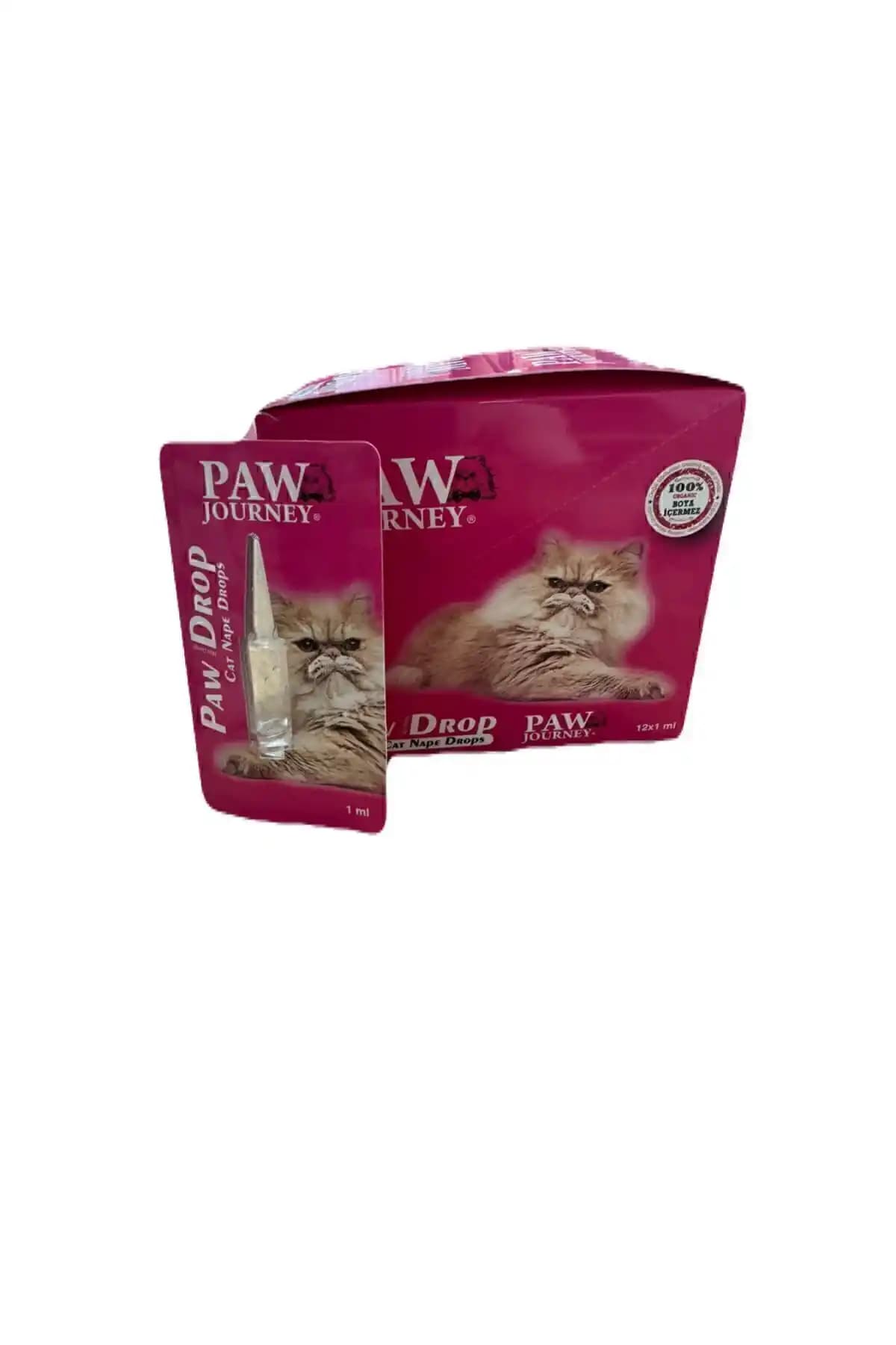 Paw Journey Ense Bit Pire Kene Derim Bakımı Damlası 1 ML Evcil Hayvanlar İçin Güvenli ve Etkili Parazit Önleyici Çözüm