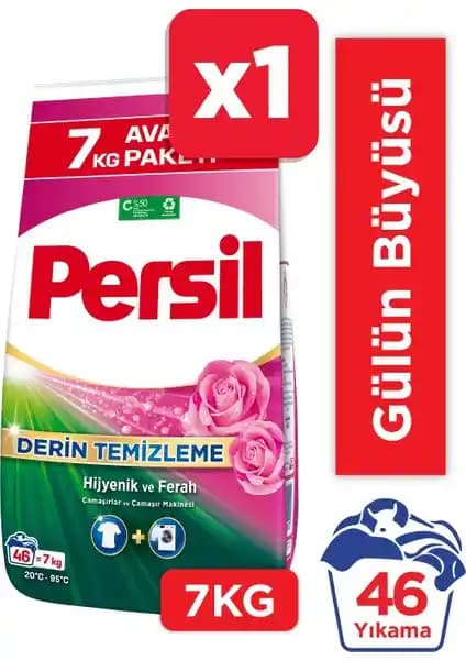 Persil Expert 7kg Toz Çamaşır Deterjanı Gülün Büyüsü ile Derin Temizlik ve Kalıcı Koku