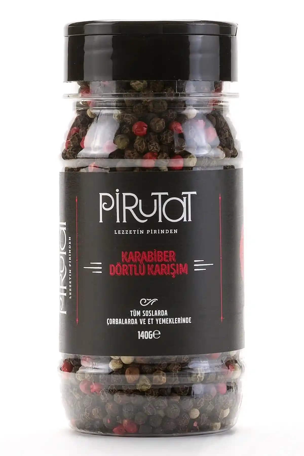 Pirutat Renkli Karışık Tane Karabiber 140g - Tazelik ve Lezzetin Buluşması