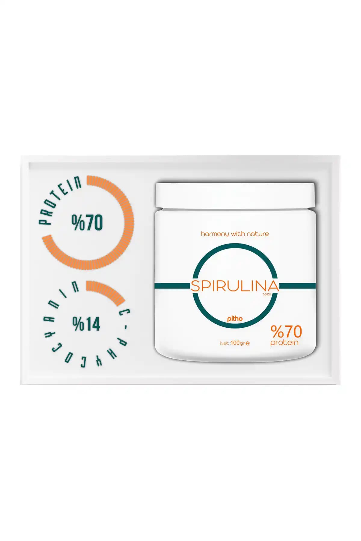 Pitho Saf Spirulina Tozu: Tam Protein ve Vegan Dostu Doğal Besin Takviyesi