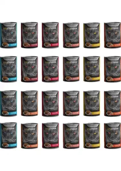 Pro Choice 24'lü Karışık Kedi Konserve: Yüksek Kalite ve Çeşitli Tat Seçenekleriyle Sağlıklı Beslenme