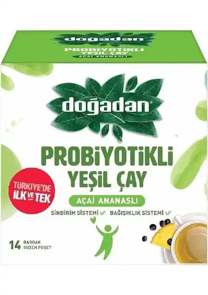 Probiyotikli Yeşil Çay Açai ve Ananas Aromasıyla Sağlıklı Yaşam İçin Uygun Seçenek