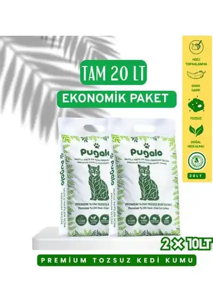 Pugalo Kokusuz Naturel Kedi Kumu: Doğal İçerik ve Yüksek Performansla Temizlik Çözümü