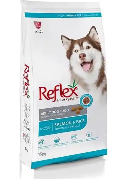 Reflex Somonlu ve Pirinçli Yetişkin Köpek Maması 15kg yüksek kaliteli ve besleyici içeriklerle