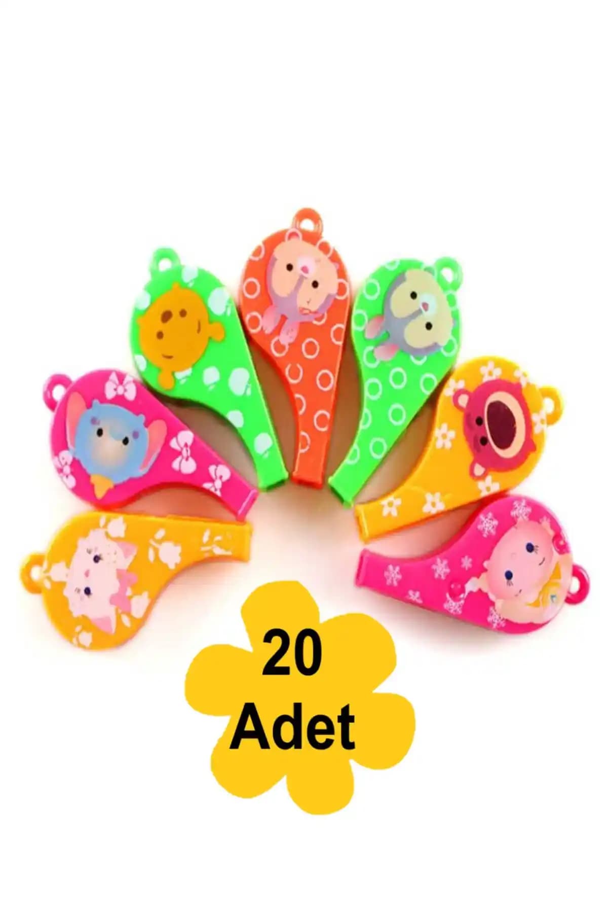 Renkli Düdük Seti Çocuklar ve Gençler İçin Eğlenceli ve Güvenli Parti Malzemeleri