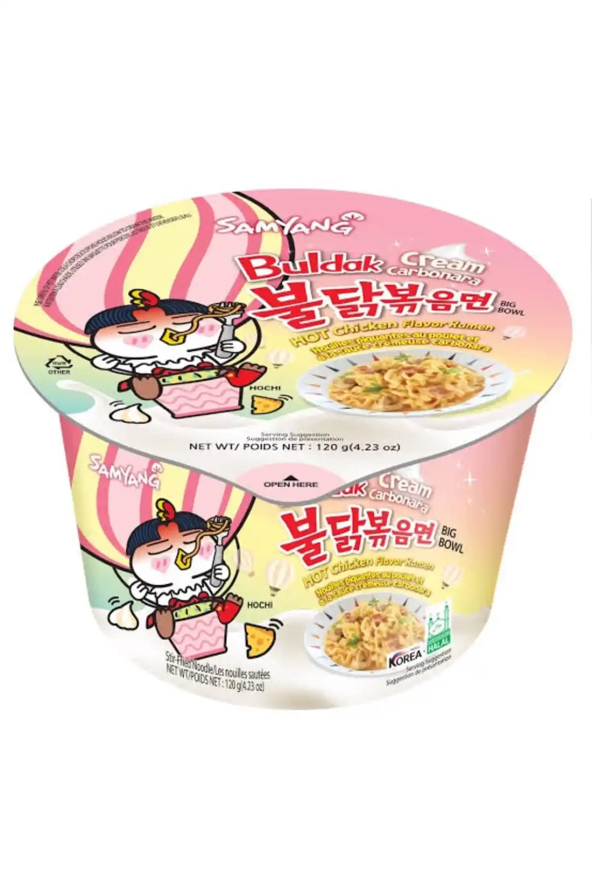 Samyang Buldak Creamy Carbonara Kore Büyük Kutu Ramen: Lezzet ve Yenilik Bir Arada