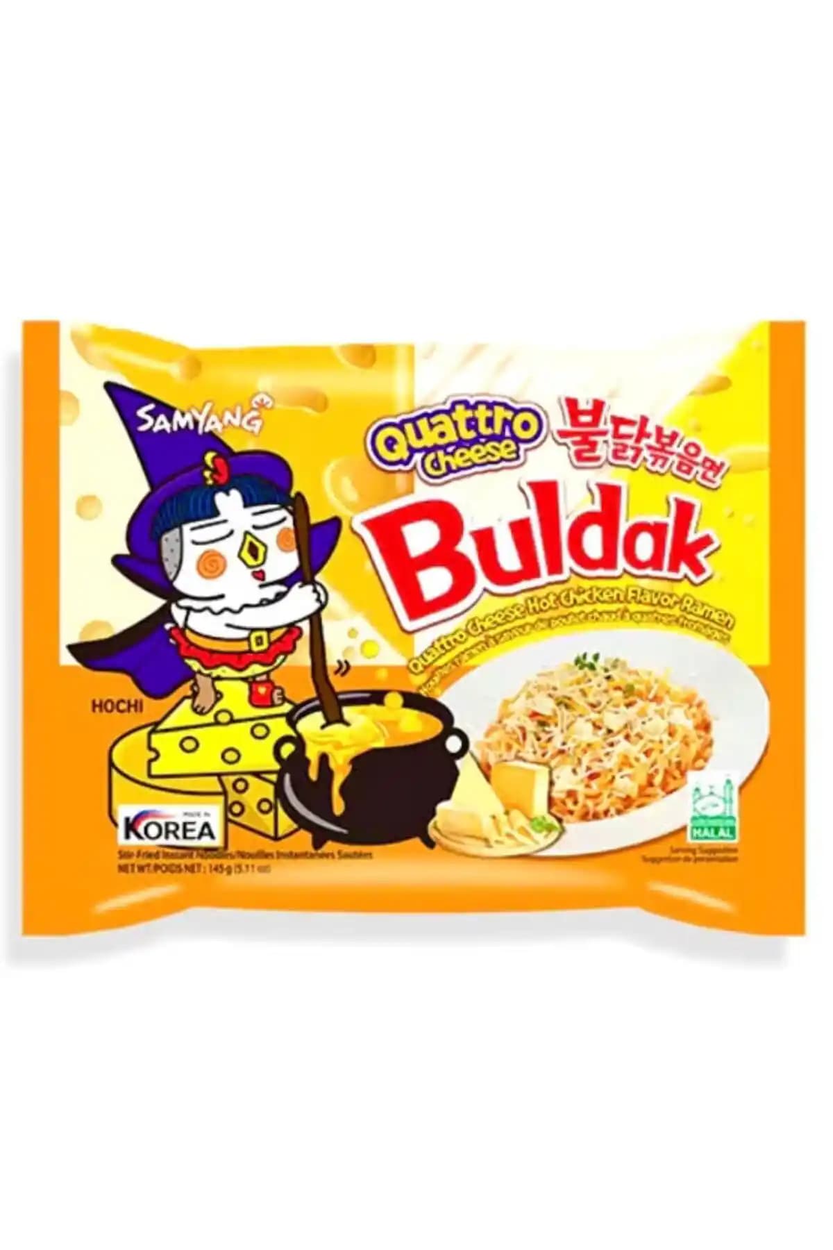 Samyang Buldak Quattro Cheese Hot Chicken Flavor Ramen: Pratik ve Lezzetli Peynirli Baharatlı Erişte