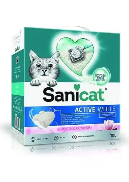 Sanicat Active White Lotus Çiçeği Kedi Kumu: Doğal Temizlik ve Konfor Sağlayan Ürün