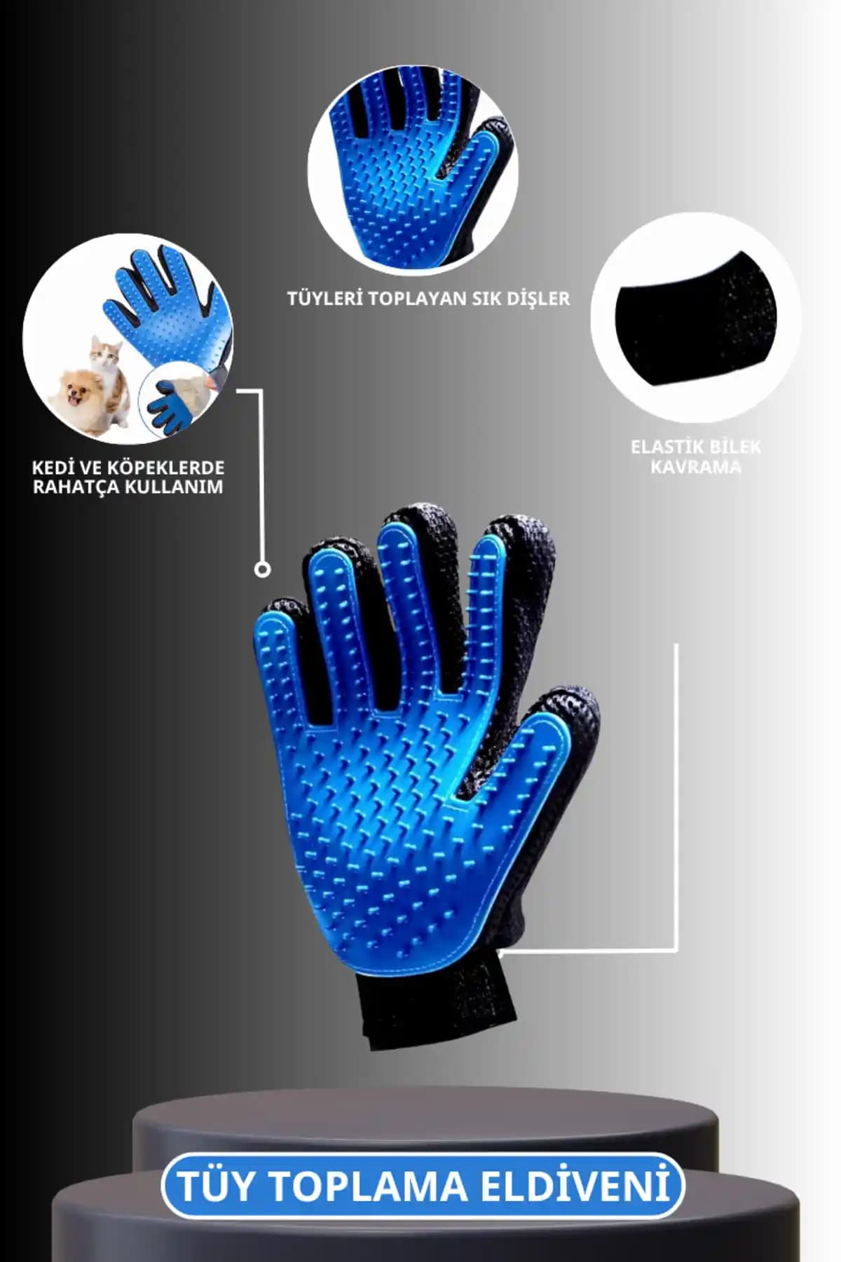 SARFEX Kedi Köpek Tüy Toplama Eldiveni: Pratik ve Etkili Evcil Hayvan Tüy Temizliği Çözümü