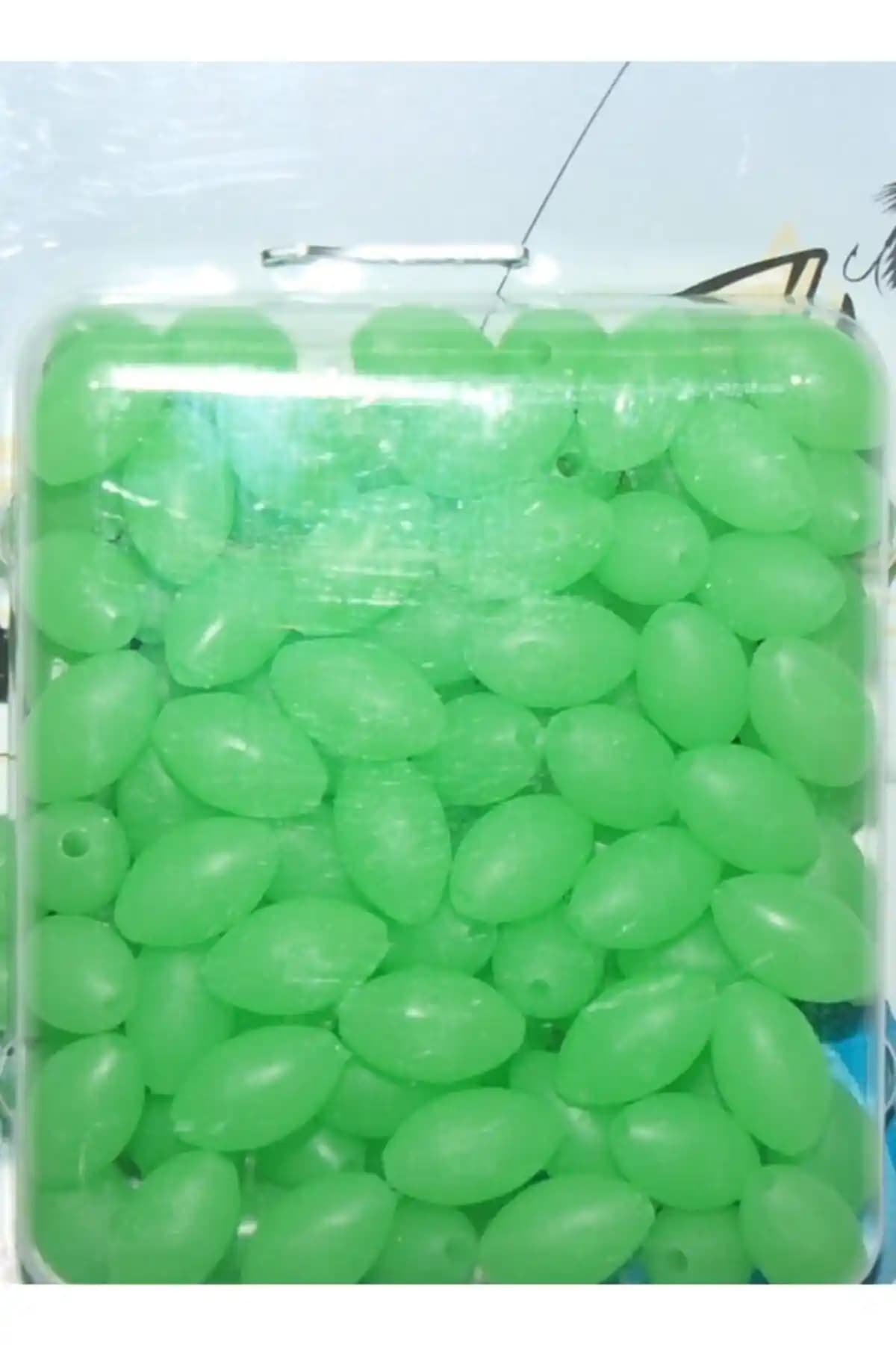 SASA Fosforlu Oval Boncuk 100 Lü Paket 6x10 Mm Takı ve Dekorasyon Malzemeleri