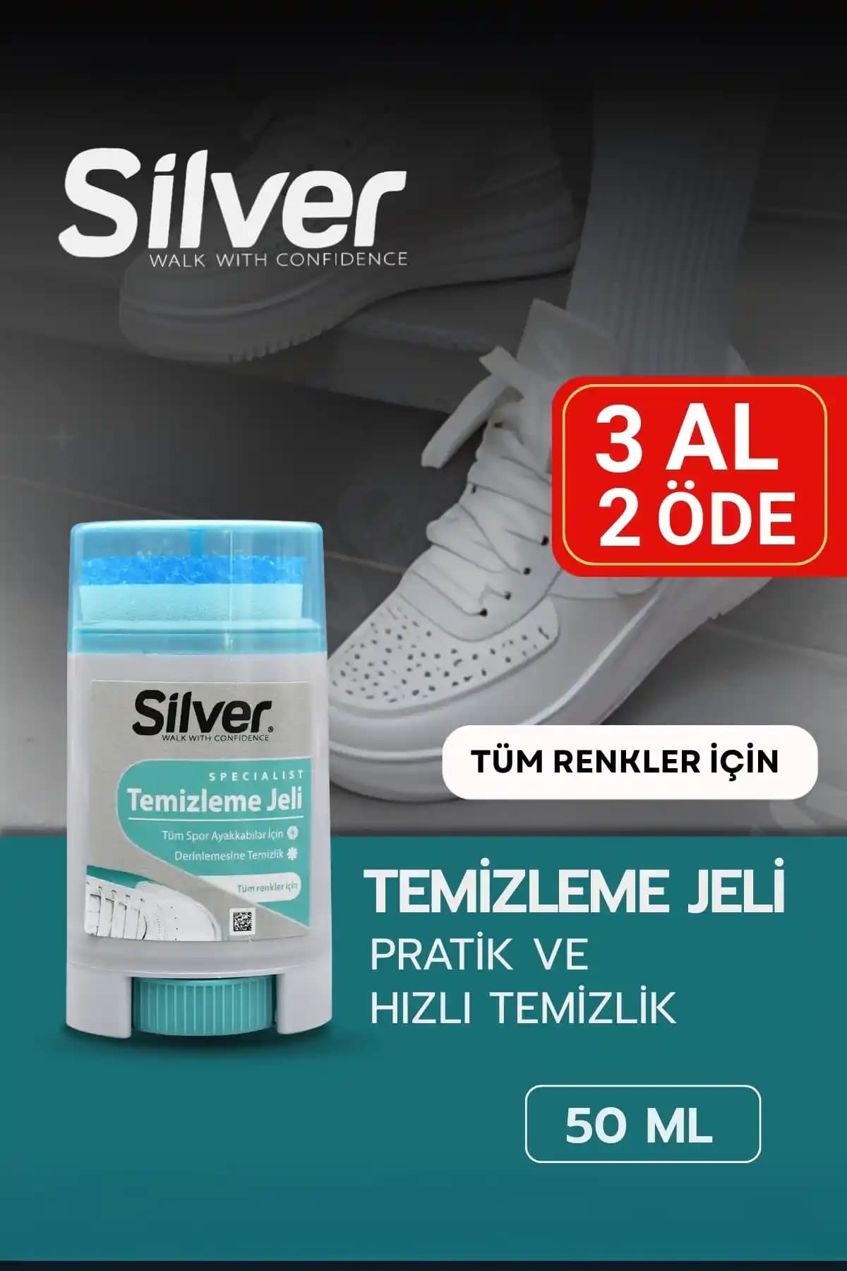 Silver Spor Ayakkabı Temizleme Jeli: Deri ve Sneakerler İçin Güçlü ve Pratik Temizlik Çözümü
