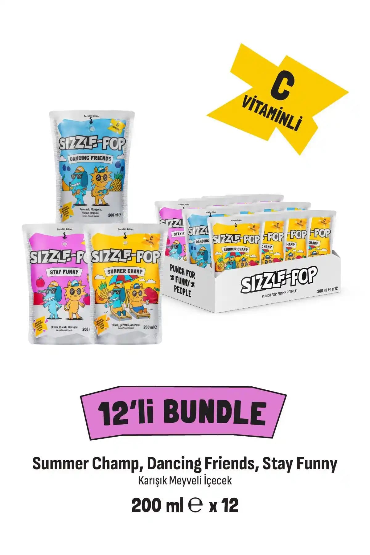 SIZZLE-POP Efsane Serisi Yaz Temalı Eğlence ve Lezzet Bir Arada Çocuklar İçin İdeal Ürünler