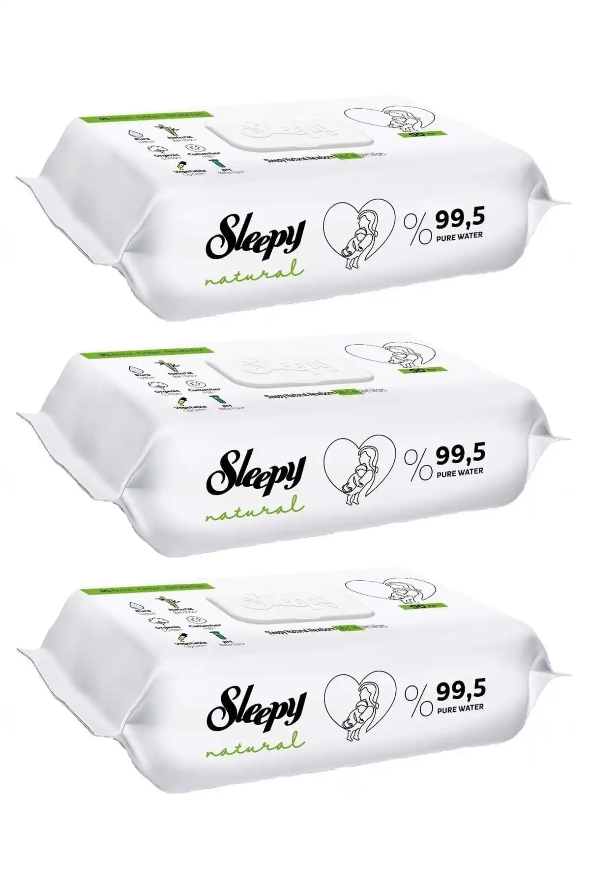 Sleepy 3’lü Bebek Bakım Seti Organik ve Çevre Dostu Hassas Ciltler İçin