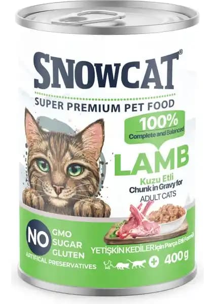 Snow Cat Premium Parça Etli Kuzulu Kedi Konservesi: Sağlıklı ve Lezzetli Bir Seçenek