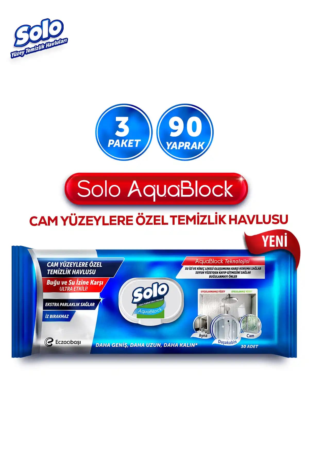 Solo Aquablock Yüzey Temizlik Havlusu ile Cam Yüzeylerde Koruma ve Parlaklık Sağlama