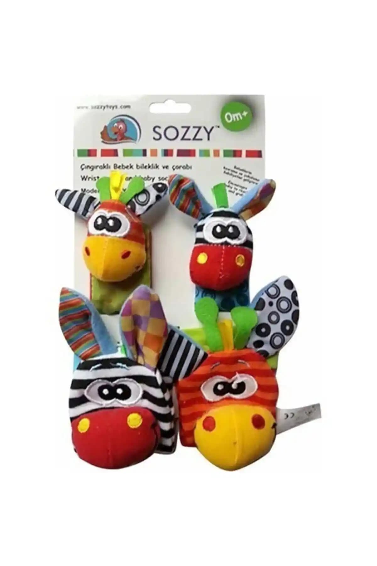 Sozzy Toys Çıngıraklı Çorap ve Bileklik Seti Szy101 Güvenli ve Eğlenceli Bebek Oyuncağı