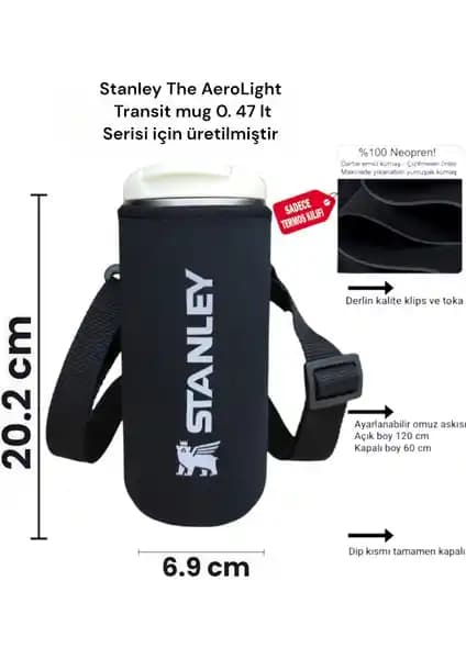 Stanley Neopren Termos Kılıfı Şık ve Koruyucu Tasarımıyla Günlük Kullanım İçin Ideal