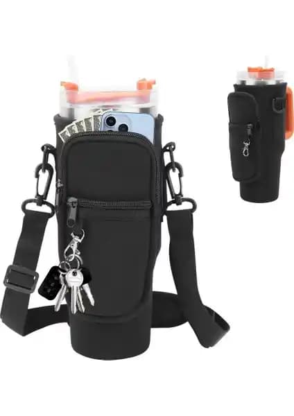 Stanley Quencher Pipetli 1.18 Lt Termos için Neopren Kılıf ve Taşıma Aksesuarı