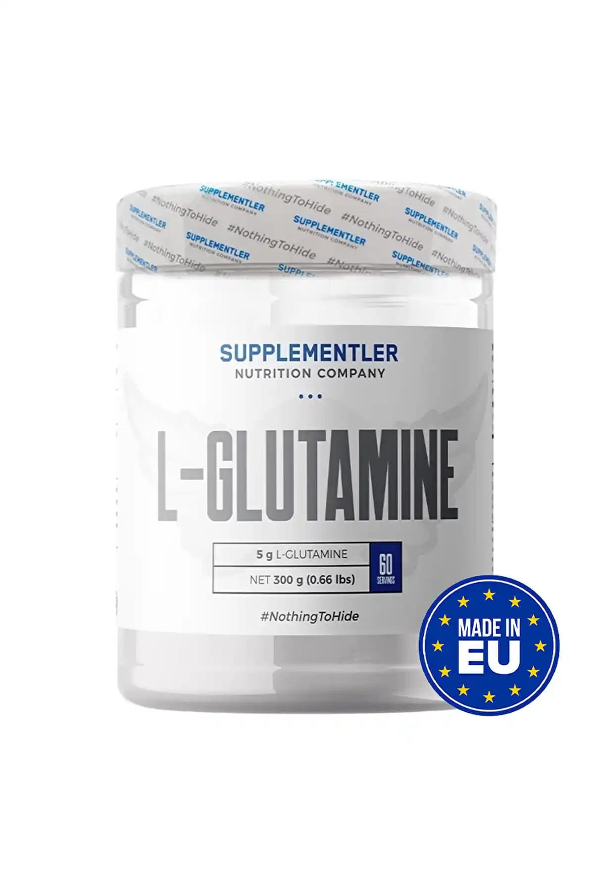 Supplementler Glutamine 300 gr: Kas Gelişimi ve Performans Artırıcı Amino Asit Takviyesi