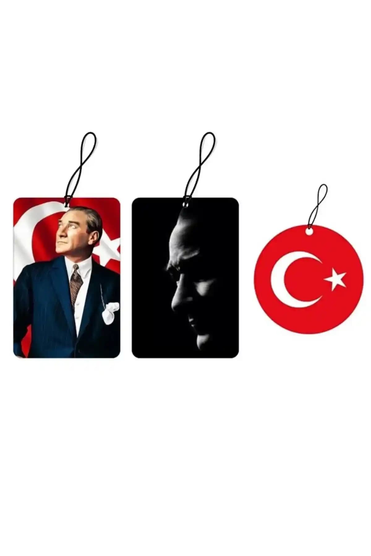 Techmaster Araç Asma Koku Seti Atatürk Figür Tasarımı ve Uzun Süre Kalıcı Ferahlatıcı Koku