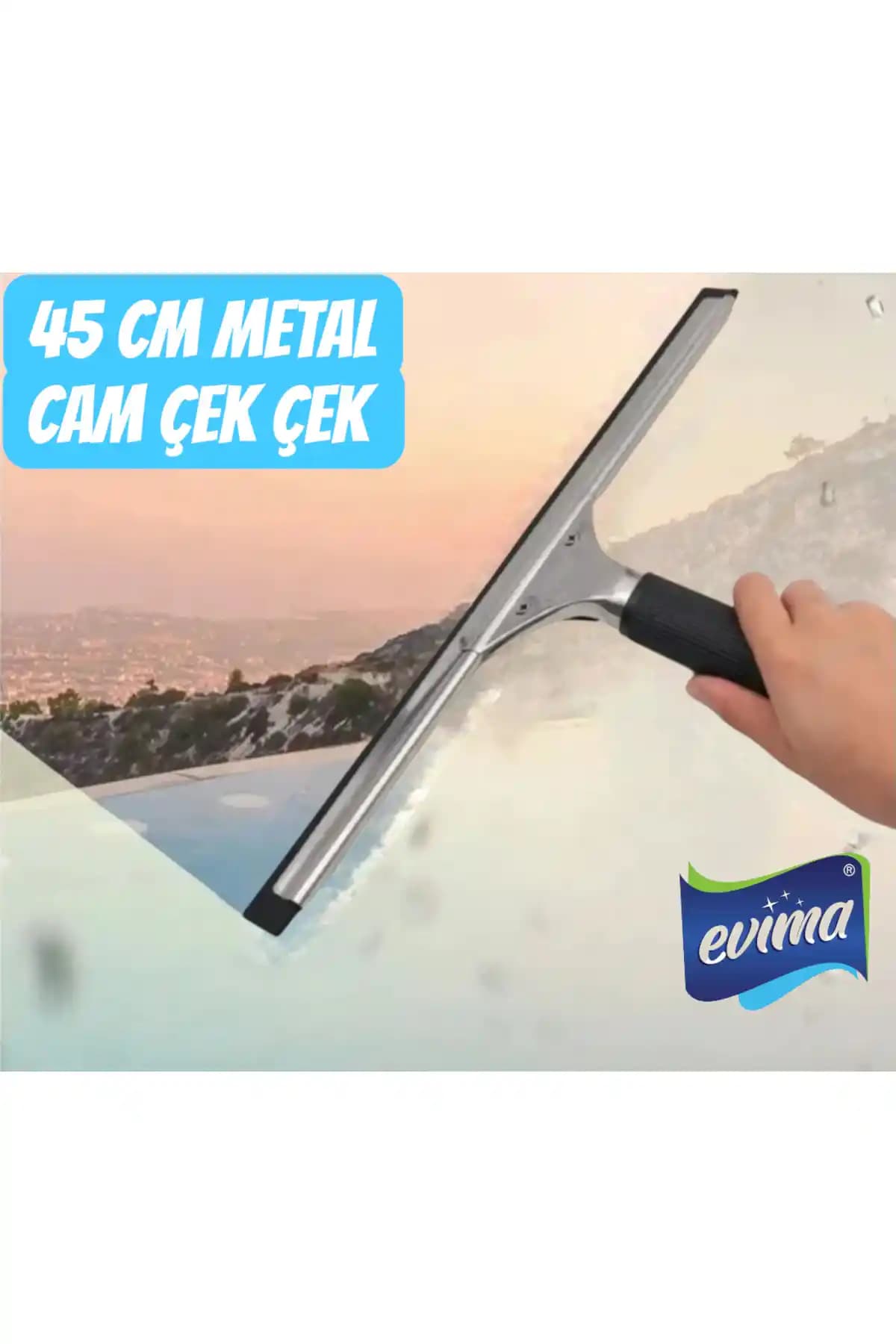 Temsan Metal 45 Cm Profesyonel Cam Temizleme Çekpası ile Geniş Cam Yüzeyleri Kolayca Temizleyin
