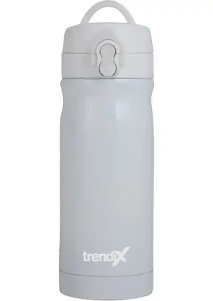 Trendix Çelik İçli Termos Matara 350 ml Beyaz Günlük Kullanım İçin Dayanıklı ve Şık Tasarım
