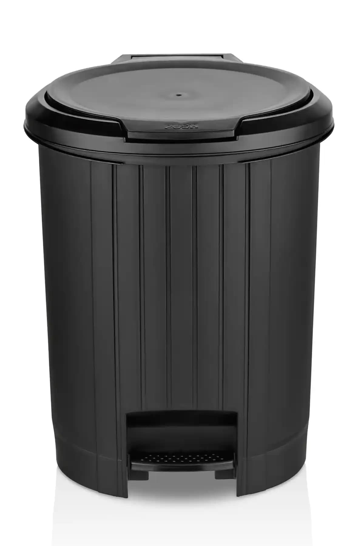 Tuffex Siyah Kalite Pedallı Çöp Kovası Modern ve Hijyenik Kullanım İçin Uygun