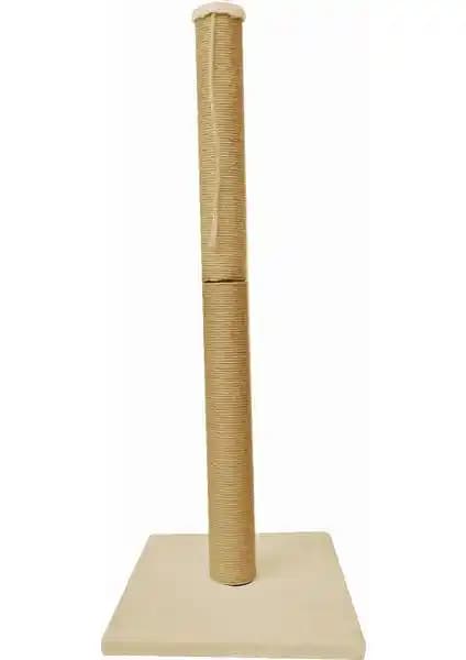 Turkuaz Tırmalama TR71 BEJ 100 cm Kule Kedi Tırmalaması Evde Güvenli ve Estetik Kullanım İçin