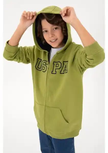 U.S. Polo Assn. Erkek Çocuk Fıstık Renkli Hırka: Şık ve Rahat Günlük Giyim Seçeneği