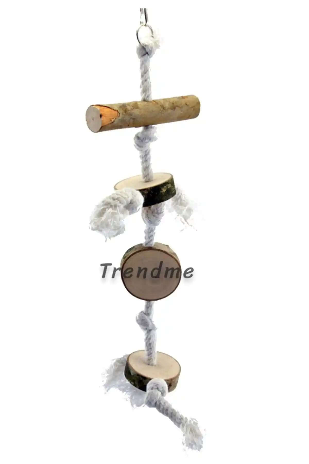 UniqBirdToys Doğal Papağan Stres Oyuncağı Büyük Boy Güvenli ve Doğal Malzemelerle Tasarlandı