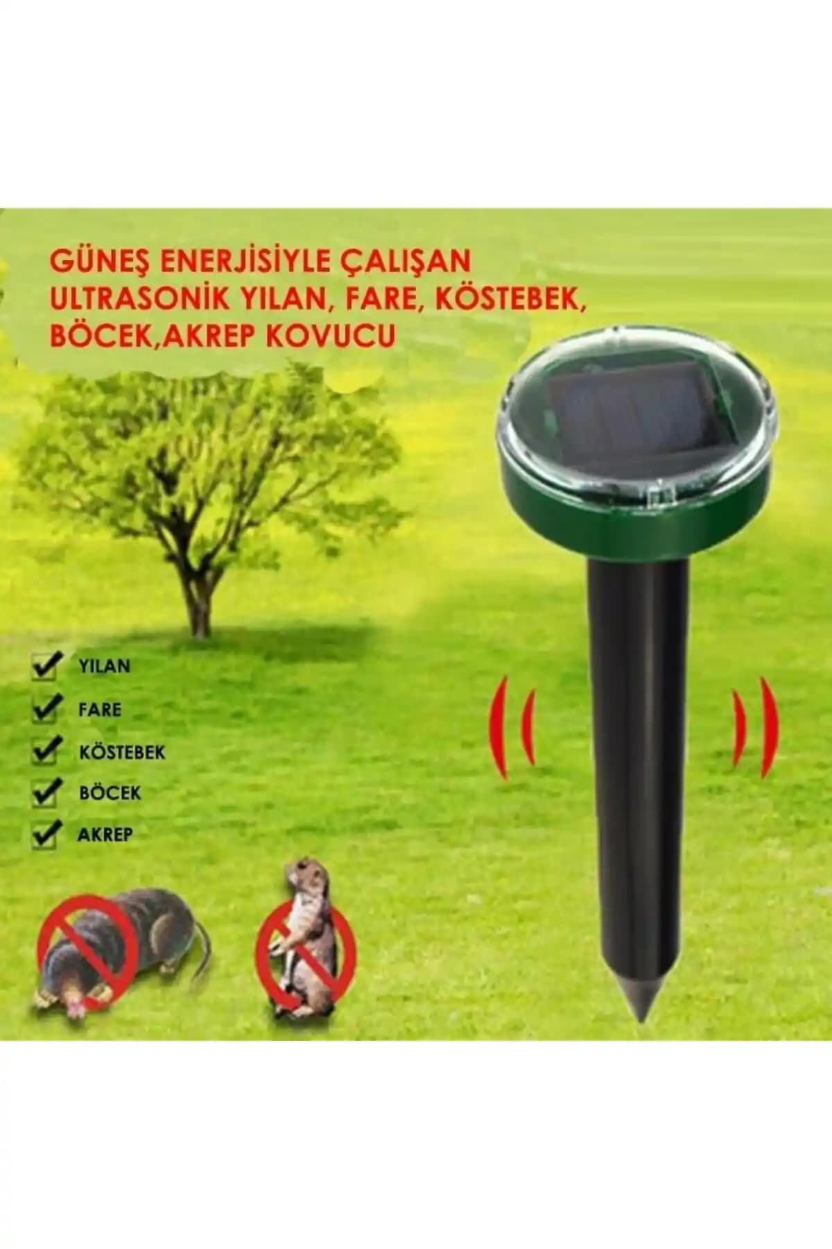 Uscvis Solar Güneş Enerjili Kovucu ile Bahçenizde Zararlı Hayvanlara Karşı Etkili Koruma