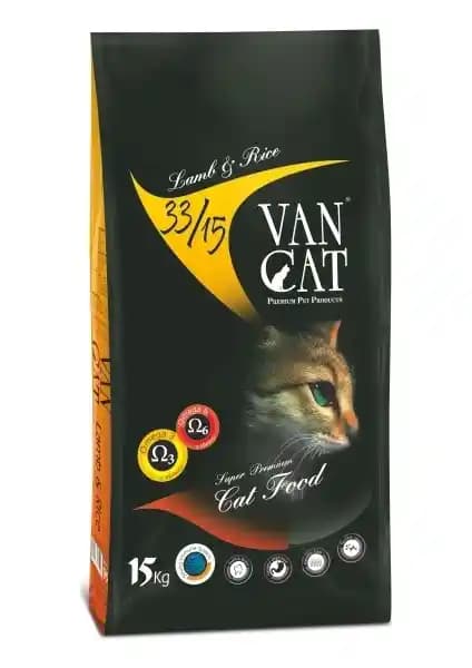 VanCat Kuzulu Pirinçli Kuru Kedi Maması 15 kg ile Sağlıklı ve Dengeli Beslenme
