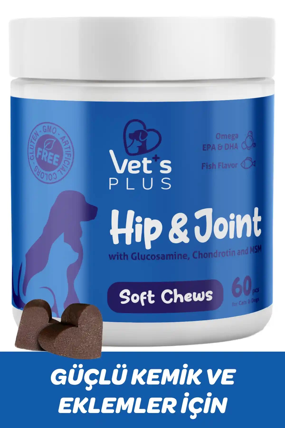 Vet's Plus Hip&Joint Çiğnenebilir Tablet: Evcil Dostlarınız İçin Eklem ve Kemik Sağlığı Destekleri