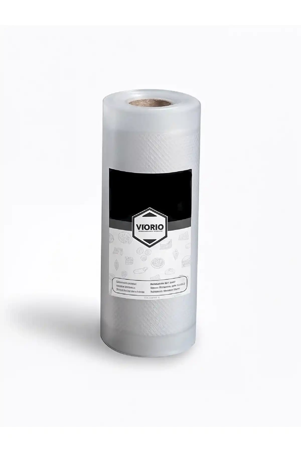VI'ORIO 25cm X 5m Tırtıklı Vakum Makinesi Poşeti - Dayanıklı ve Güvenilir Saklama Çözümü