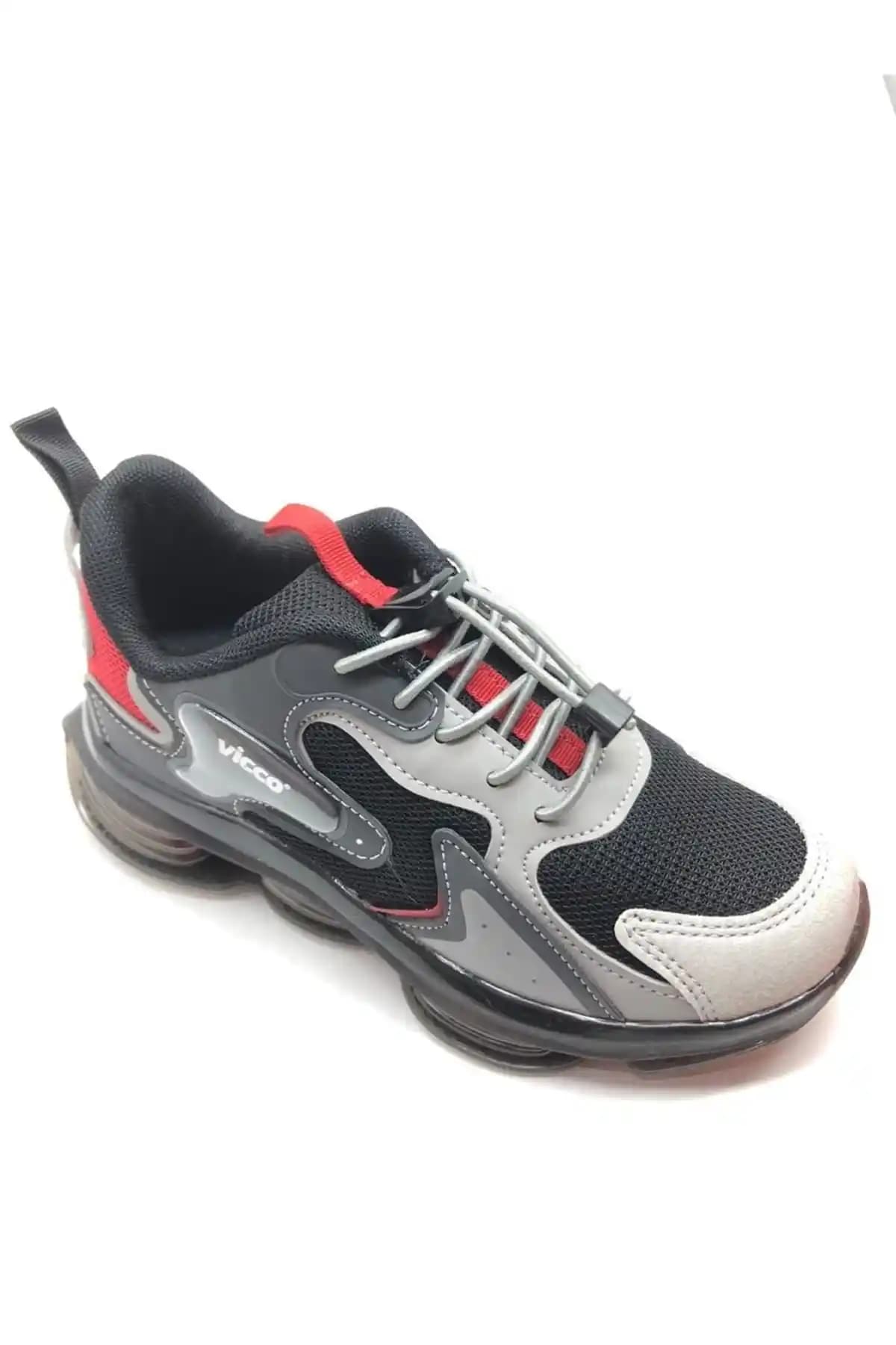 Vicco Mask Havalı Taban Erkek Çocuk Siyah Spor Ayakkabı Dayanıklı ve Konforlu Tasarım