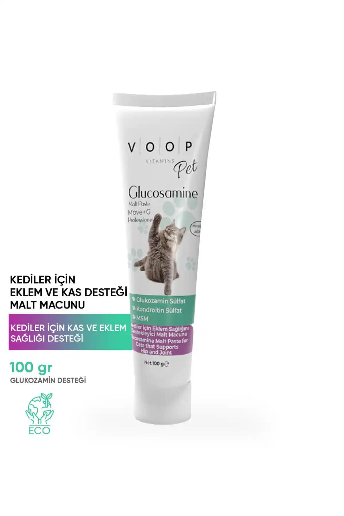 VOOP Pet Glucosamine Paste ile Kedinizin Eklem ve Kas Sağlığını Güçlendirin