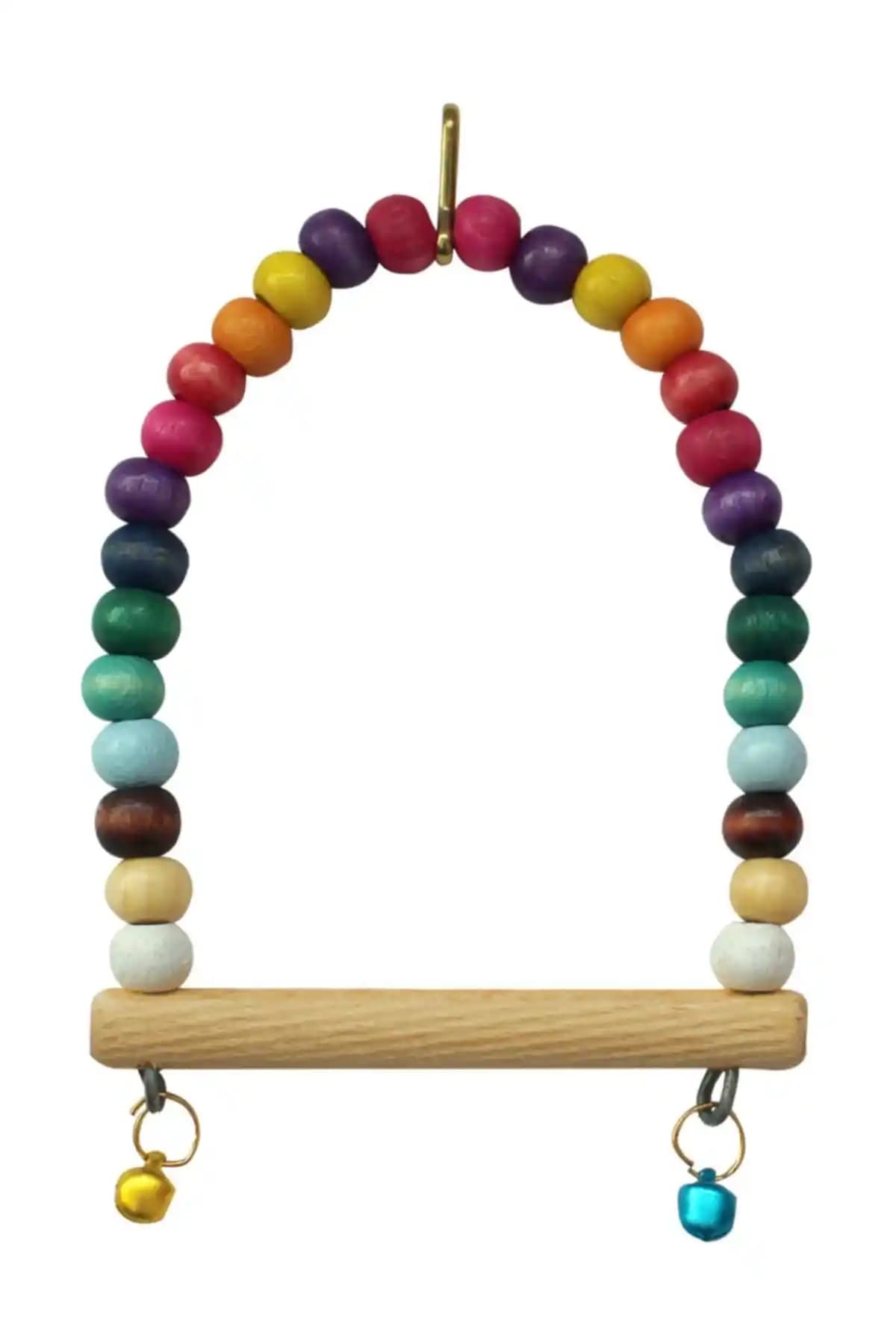 WODDY Muhabbet Kuşu Salıncağı: Renkli ve Dayanıklı Kafes Dekorasyonu ve Oyuncağı