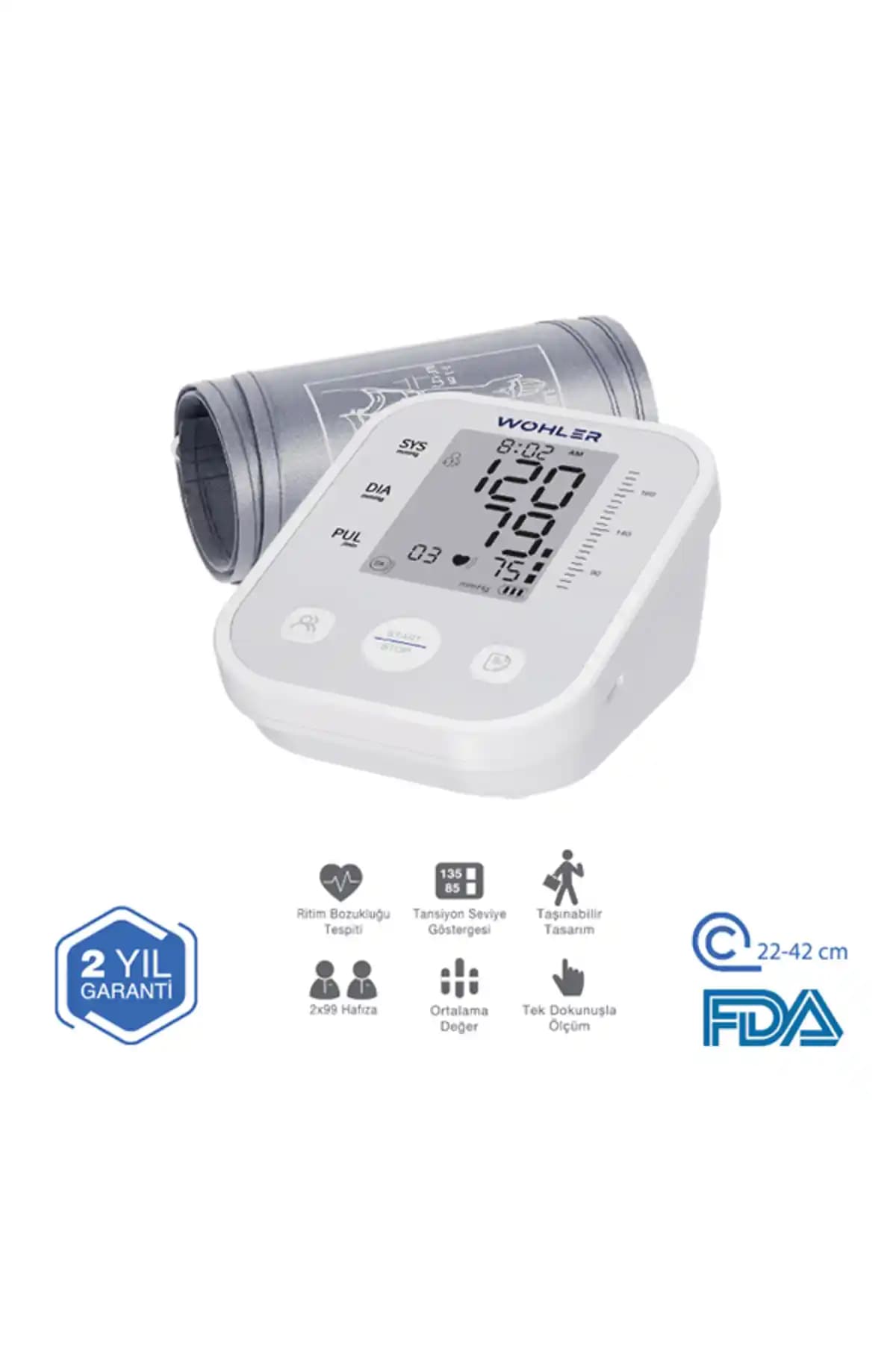 Wohler Üst Koldan Dijital Tansiyon Aleti: Güvenilir ve Kullanımı Kolay Sağlık Takip Cihazı
