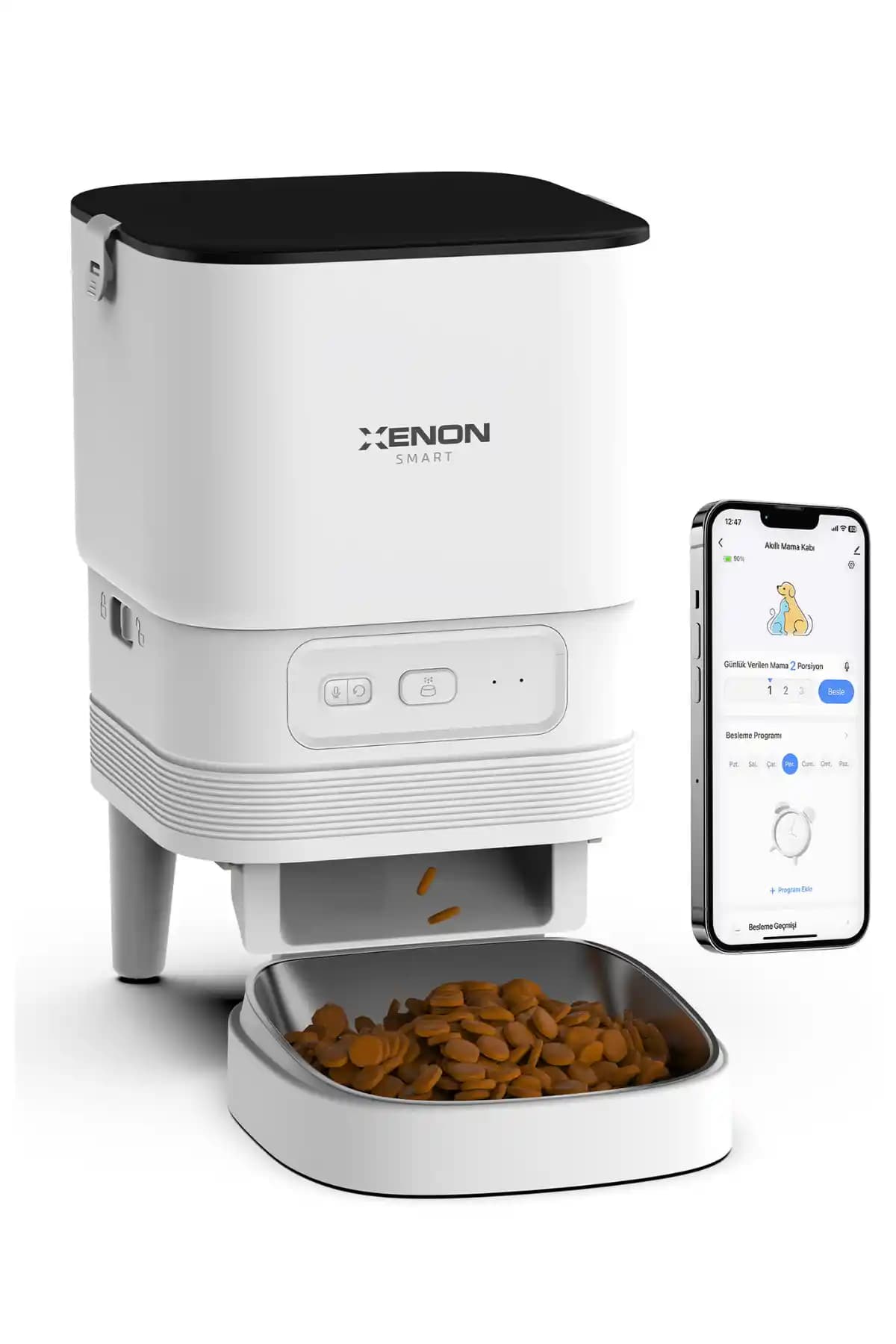 Xenon Smart Akıllı Otomatik Mama Kabı: Evcil Hayvanlar İçin Gelişmiş Beslenme Çözümü