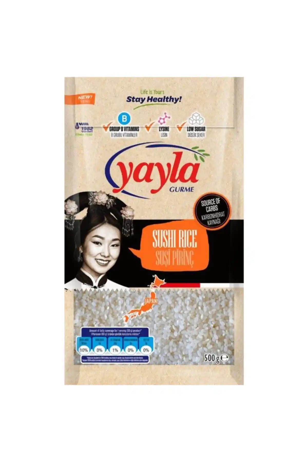 Yayla Gurme Suşi Pirinç 500 Gr: Yüksek Kalite ve Otantik Lezzetle Evde Sushi Yapımı