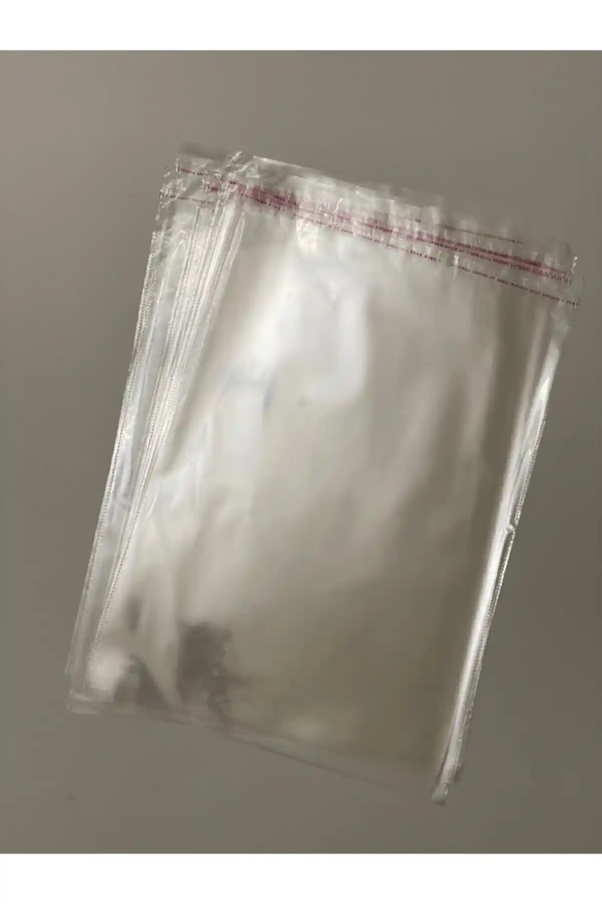 YİĞİT TİCARET Şeffaf Yapışkanlı Poşet 35x50 cm dayanıklı ve hijyenik ambalaj seçeneği