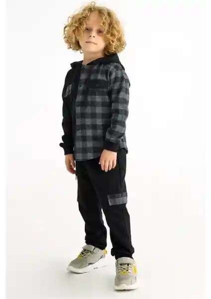 Zepkids Erkek Çocuk Kapüşonlu Uzun Kollu Ekoseli Eşofman Takımı Özellikleri ve Kullanım Alanları