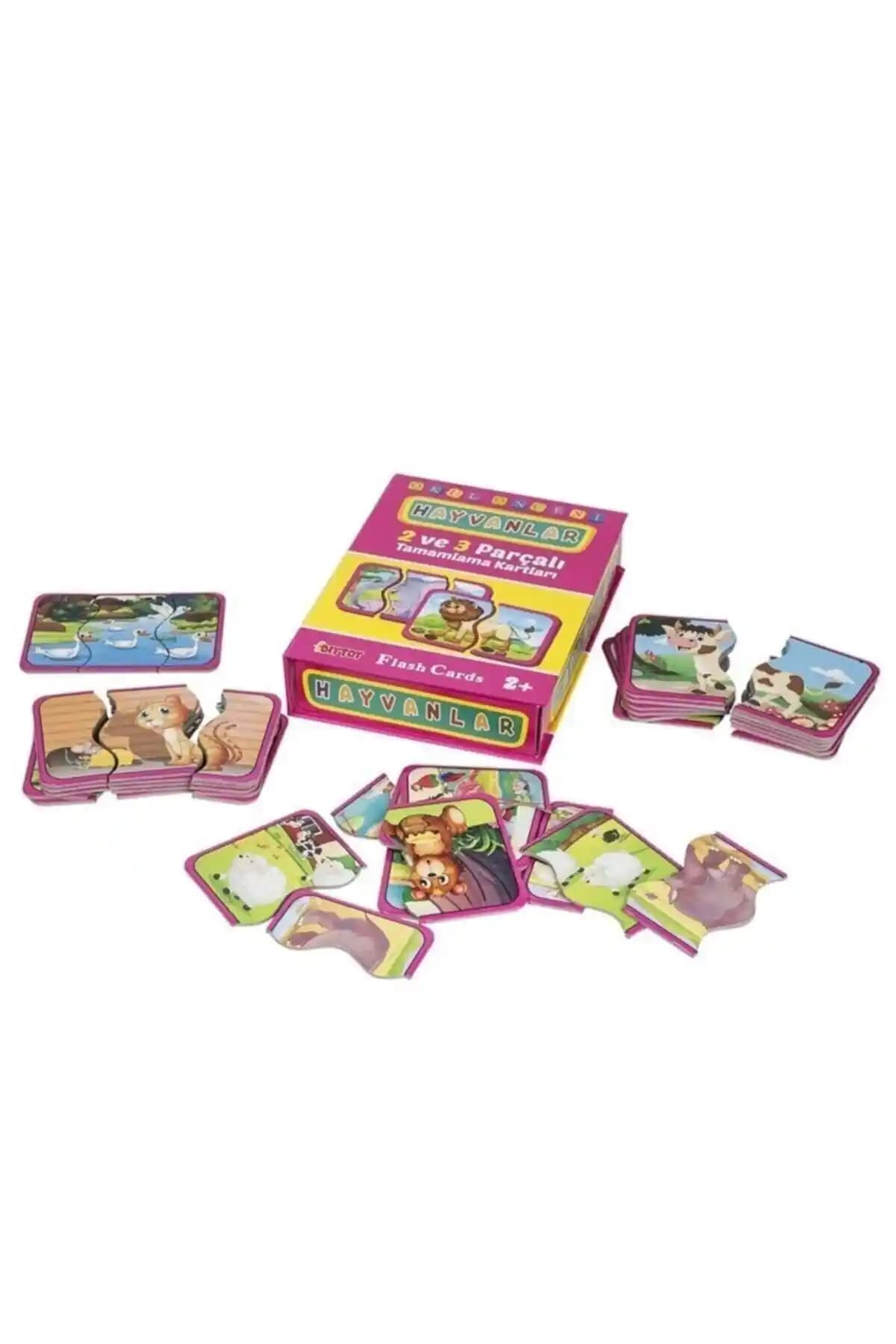 Diytoy 1185 Hayvanlar Kartları Çocukların Dil ve Görsel Gelişimini Destekler