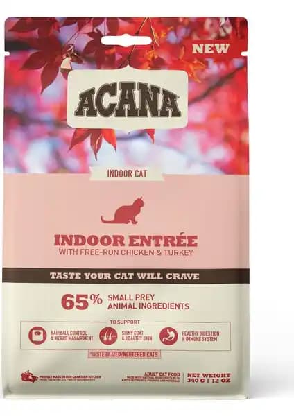 Acana Indoor Entree Sterilised Kısırlaştırılmış Yetişkin Kedi Maması 340g Sağlıklı Beslenme