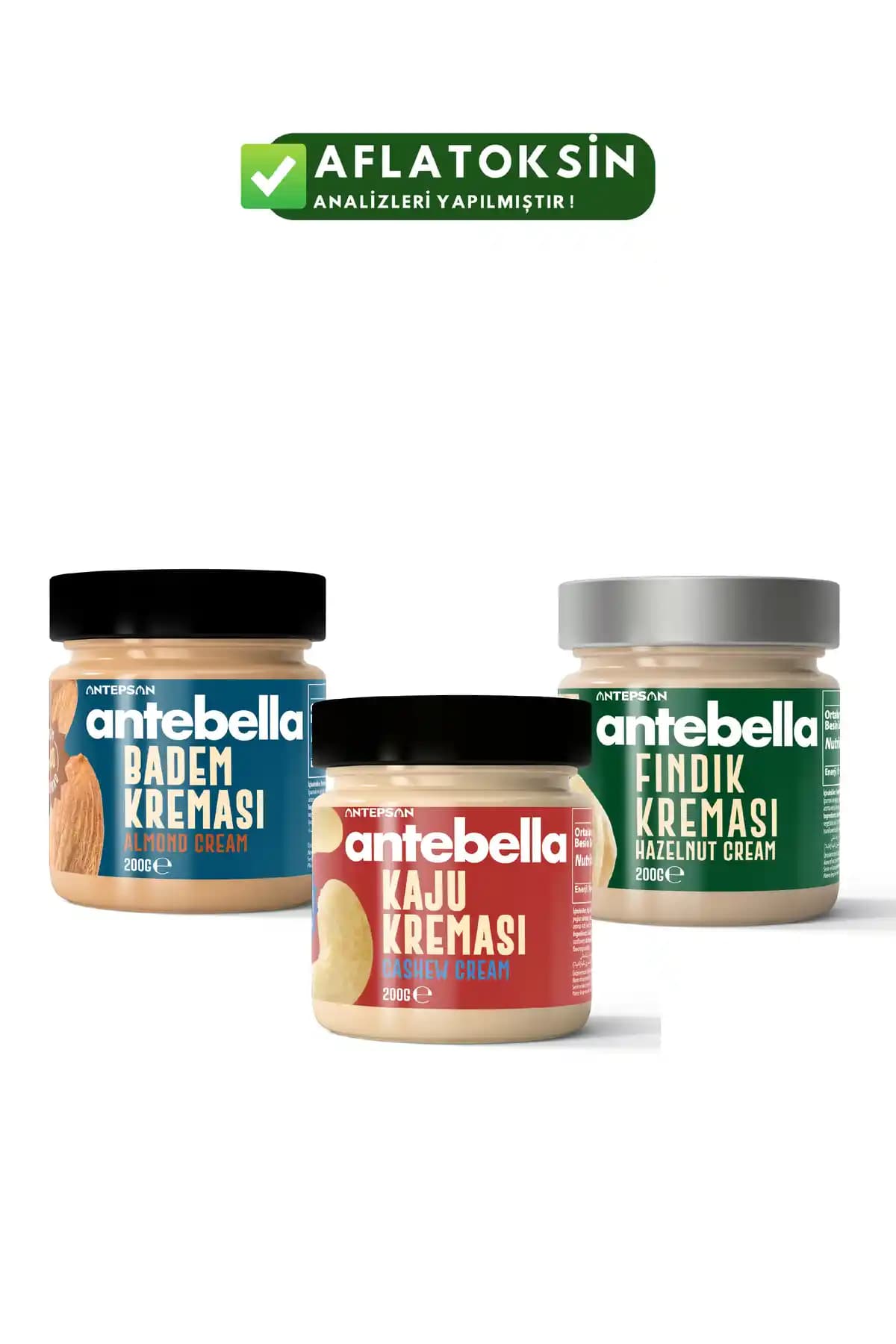 Antebella Badem, Kaju ve Fındık Kreması: Doğal ve Lezzetli Kuruyemiş Seçenekleri